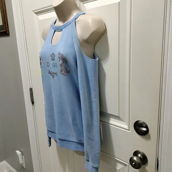 Butter Super soft XL  long-sleeved  off the shoulder  shirt - Picture 4 of 8